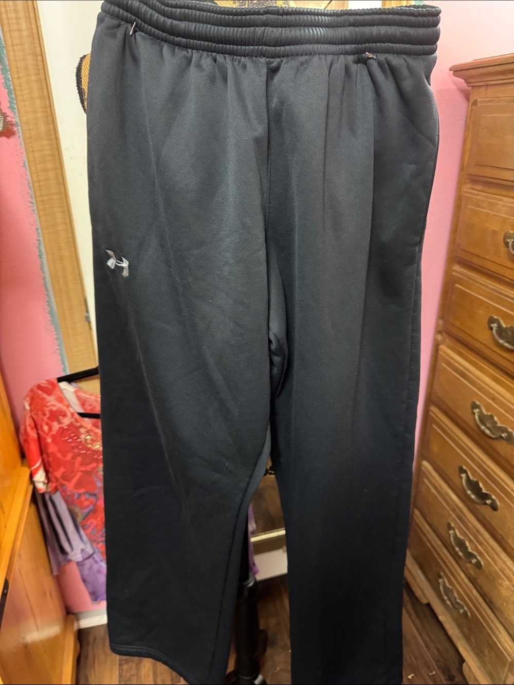 Under Armour Men's Black Elastic-Waist Joggers